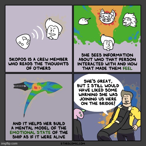 image tagged in stars,psychic,mind reading,thoughts,interaction,feelings | made w/ Imgflip meme maker