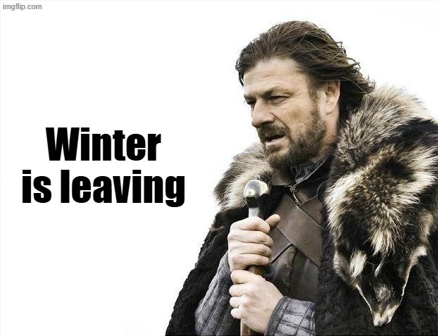 Brace Yourselves X is Coming | Winter is leaving | image tagged in memes,brace yourselves x is coming | made w/ Imgflip meme maker
