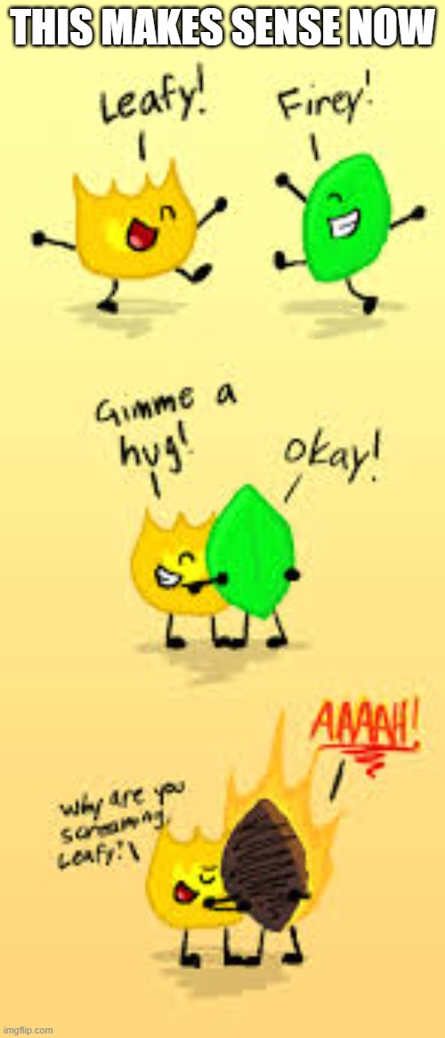 if this had real life logic: | THIS MAKES SENSE NOW | image tagged in leafy dies,what | made w/ Imgflip meme maker