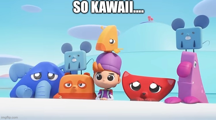 So cute | SO KAWAII.... | image tagged in sad tangranimals | made w/ Imgflip meme maker