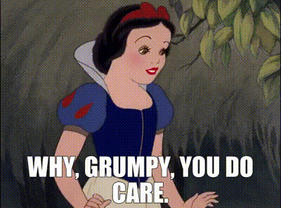 Why grumpy you do care Blank Meme Template