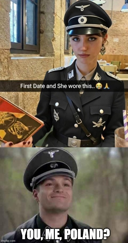 Let's Invade Together | YOU, ME, POLAND? | image tagged in grammar nazi | made w/ Imgflip meme maker