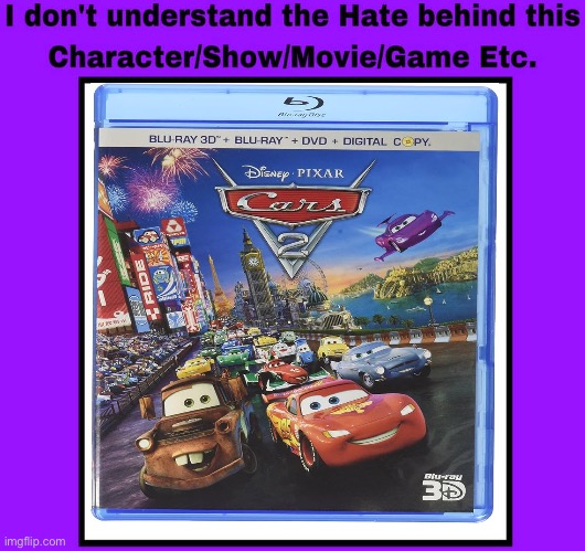 I don’t understand the hate behind Cars 2 (it’s part of my childhood along with the first movie) | image tagged in i don't understand the hate behind the blank etc,cars,cars 2,hate,deviantart | made w/ Imgflip meme maker