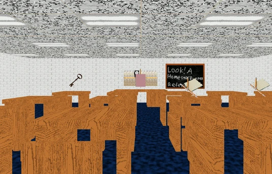 baldi's basics classroom Blank Meme Template