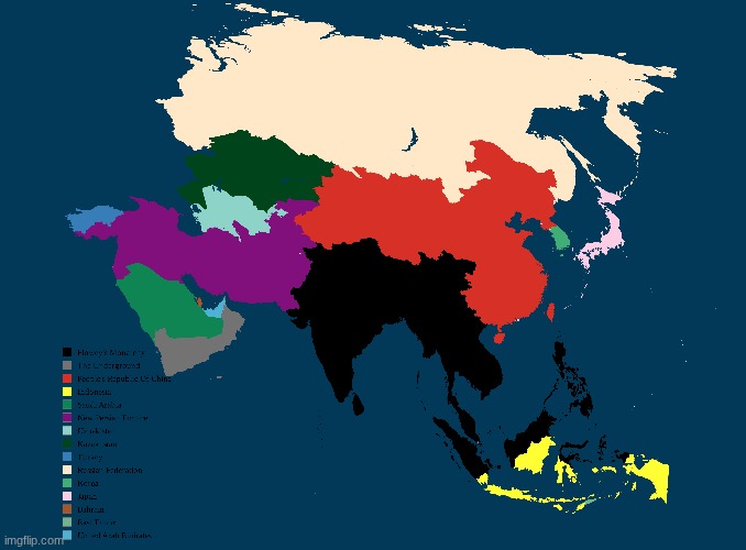 Asia if the Underground Unearthed Before Frisk Fell. Timeline in Comments. Vote for what continent I should do next. | made w/ Imgflip meme maker