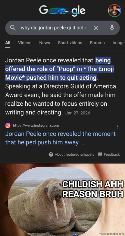 CHILDISH AHH
REASON BRUH | made w/ Imgflip meme maker