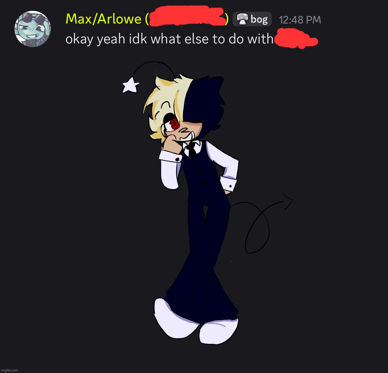 was originally gonna name them ren but decided on caspian. also dunno what gender to make them. | made w/ Imgflip meme maker