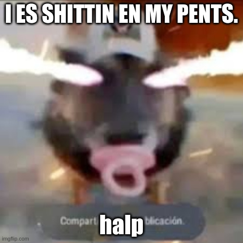 bored | I ES SHITTIN EN MY PENTS. halp | image tagged in shitpost | made w/ Imgflip meme maker