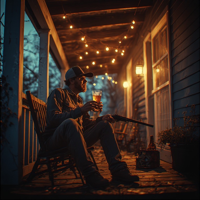 Drunk with a shotgun Blank Meme Template