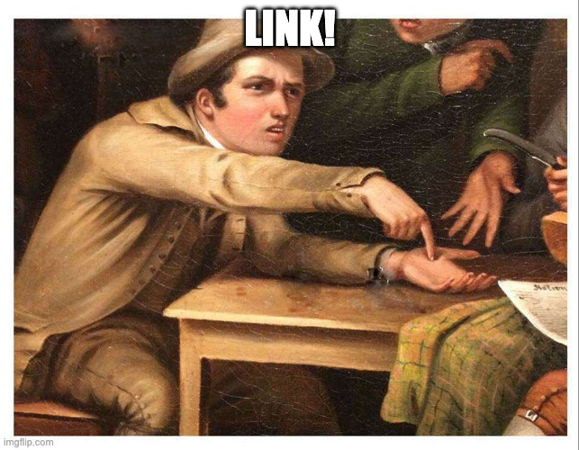 give me | LINK! | image tagged in give me | made w/ Imgflip meme maker