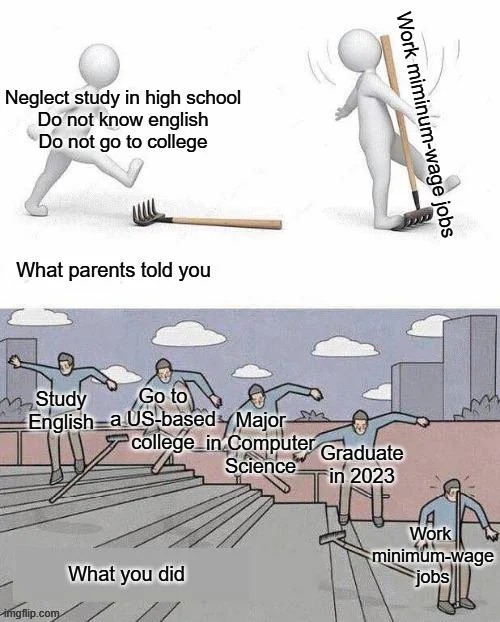Education vs. Job | image tagged in education,jobs,good job,wages,salary,affordability | made w/ Imgflip meme maker