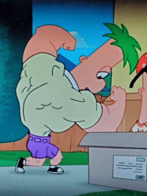 Strong Ferb Blank Meme Template