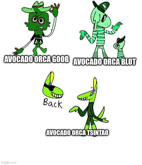 AVOCADO ORCA GOOB AVOCADO ORCA BLOT AVOCADO ORCA TSINTAO | made w/ Imgflip meme maker