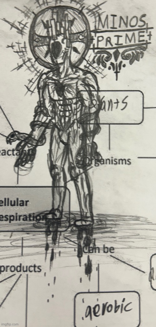 Screw my bio notes, Minos prime is more important frfr | made w/ Imgflip meme maker