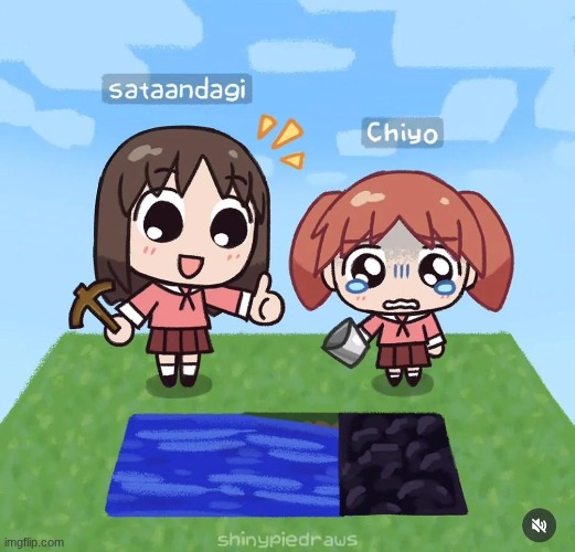 image tagged in azumanga daioh,osaka,chiyo | made w/ Imgflip meme maker