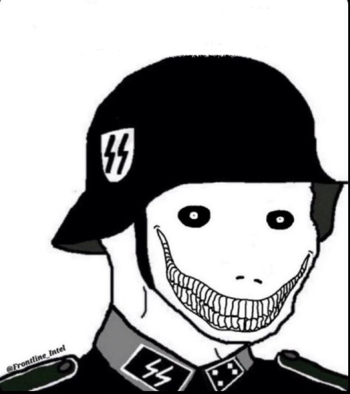 SS creepy eyes Blank Meme Template