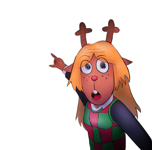 Noelle point Blank Meme Template