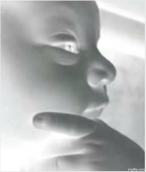 Thinking baby | image tagged in thinking baby | made w/ Imgflip meme maker