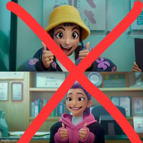 Zoey and Rumi | image tagged in zoey and rumi | made w/ Imgflip meme maker