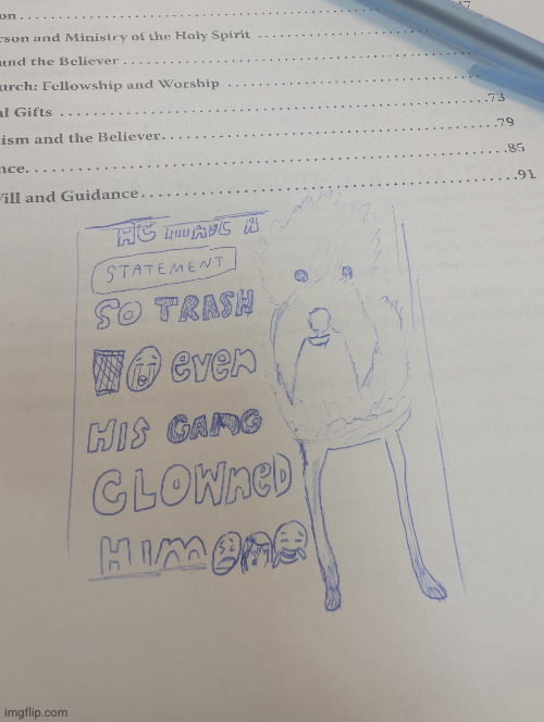 drawing I made | image tagged in he made a statement so trash even his gang clowned him,drawing,funny,dog,church,school | made w/ Imgflip meme maker
