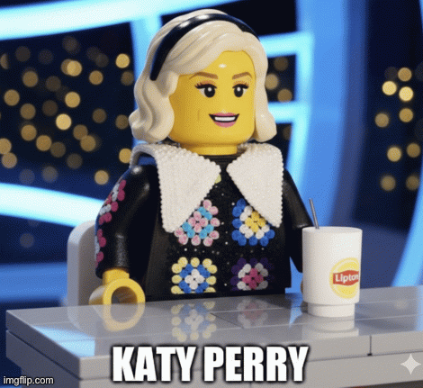 Hot n Kold Tea | image tagged in katy perry,google images,lipton,ai art,lego art,brian einersen | made w/ Imgflip images-to-gif maker