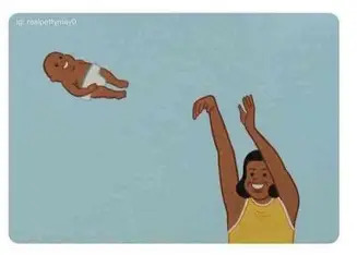 Trow child Blank Meme Template