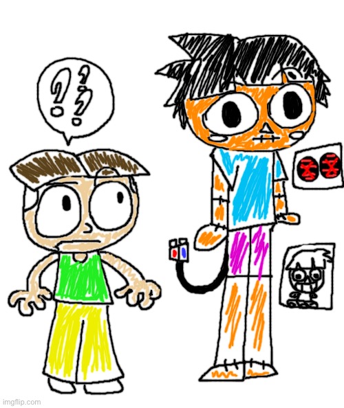 I’m planning to make a fanmade foreign cartoon, any ideas for this? | image tagged in white rectangle | made w/ Imgflip meme maker