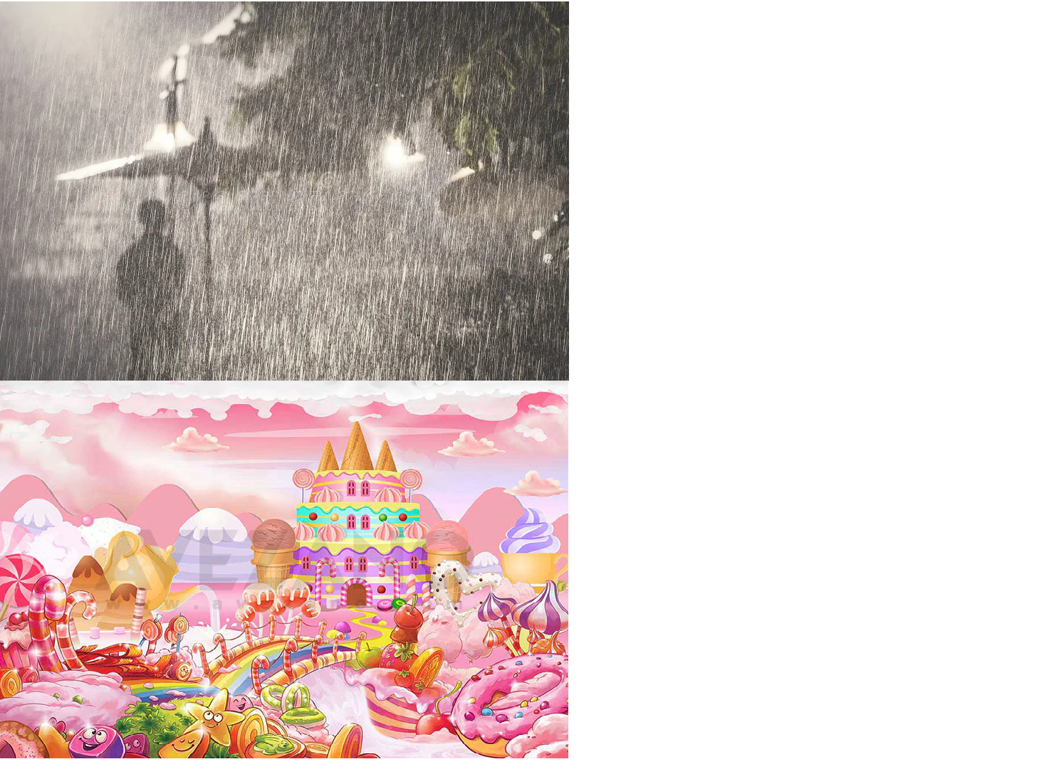 Rain VS Candyland Blank Meme Template