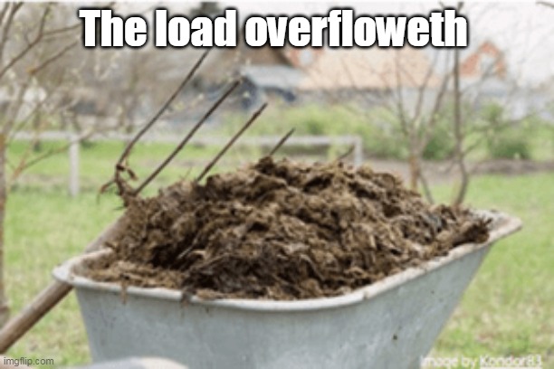 The load overfloweth | made w/ Imgflip meme maker