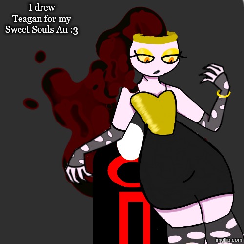Yay | I drew Teagan for my Sweet Souls Au :3 | made w/ Imgflip meme maker