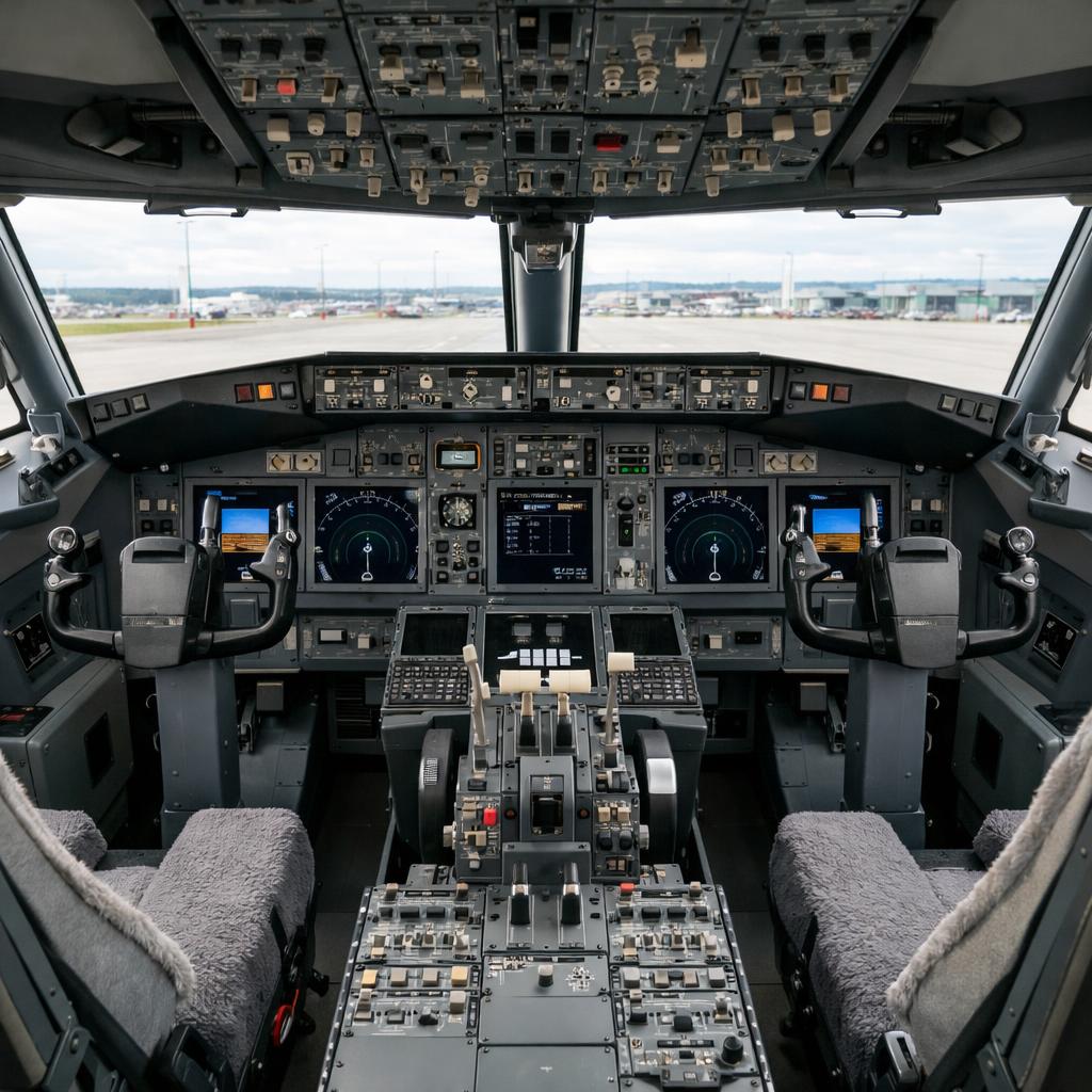 empty plane cockpit Blank Meme Template