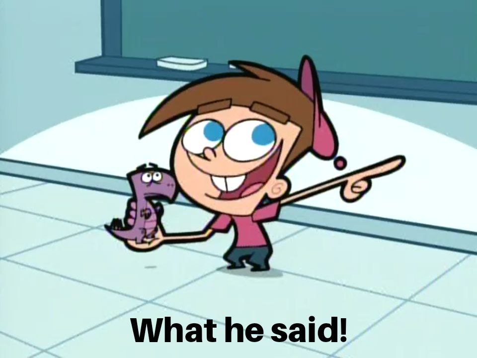 What He Said Blank Meme Template