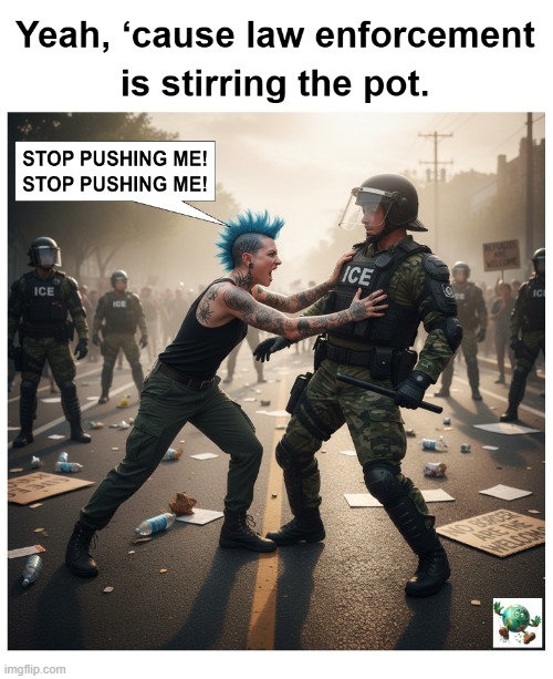 When violent agitators confront ICE, are claims of brutality against them really just projection? | image tagged in maga,conservative,protesters | made w/ Imgflip meme maker