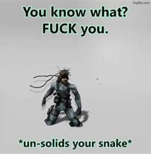 Unsolids your snake | image tagged in unsolids your snake | made w/ Imgflip meme maker