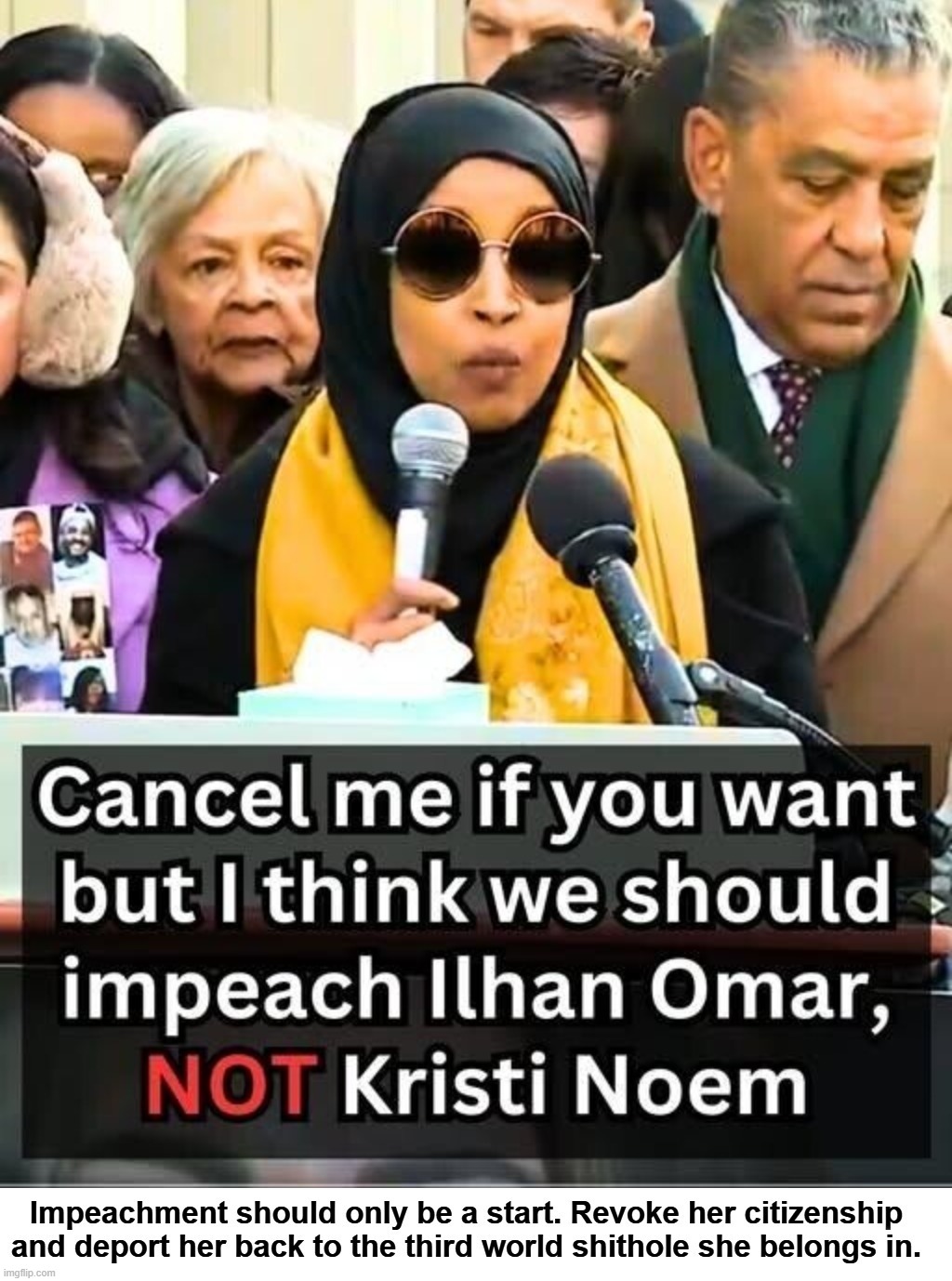 Impeach, Revoke, & DEPORT this UnAmerican  Trojan Whorse | image tagged in impeach,ilhan omar,citizenship,deport,unamerican,trojan horse | made w/ Imgflip meme maker
