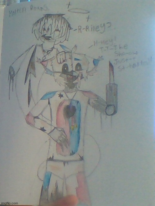 Molten Funtime Roxas! | image tagged in horror | made w/ Imgflip meme maker