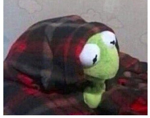 Lazy kermi Blank Meme Template