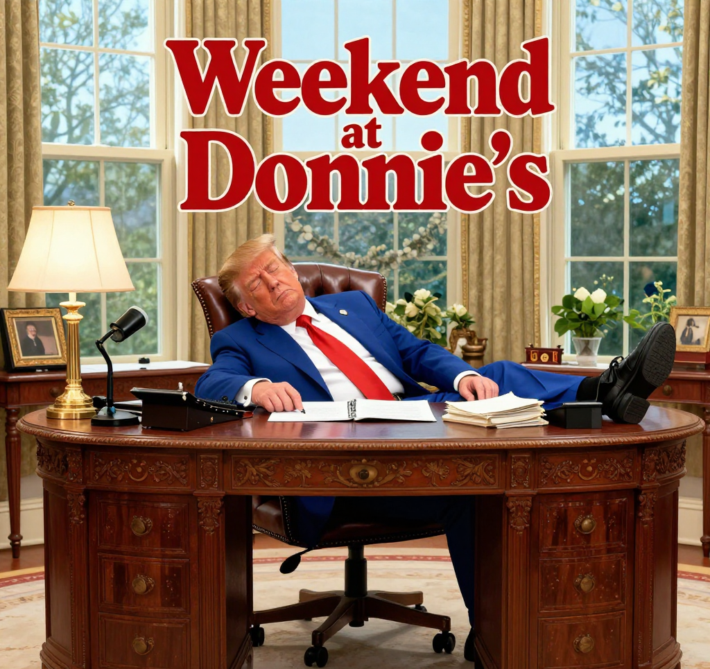 Weekend at Donnie's  Trump Sleeping Bernie Blank Meme Template