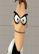 Dr Doofenshmirtz stare Blank Meme Template