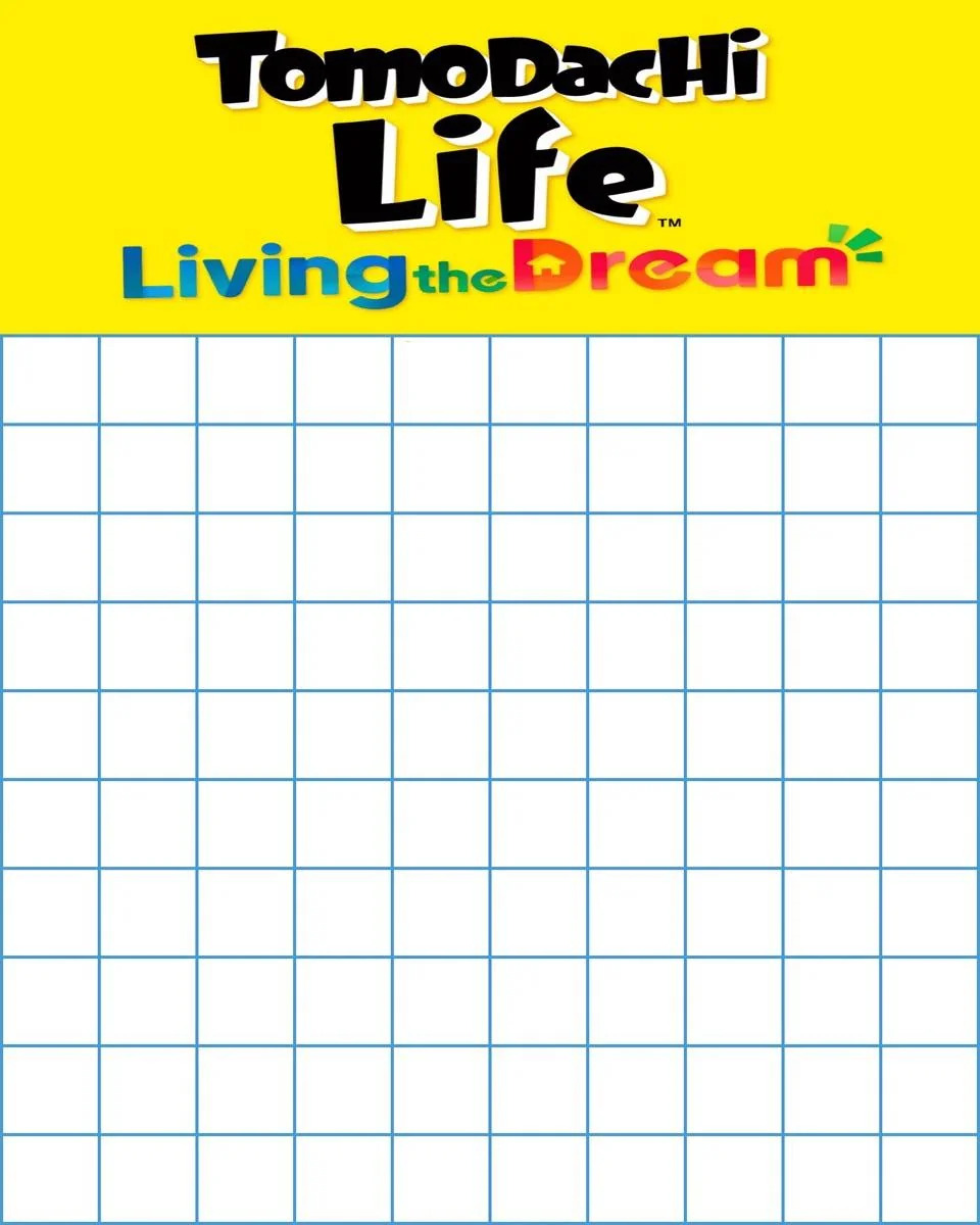 Tomodachi life LTD islanders plan Blank Meme Template