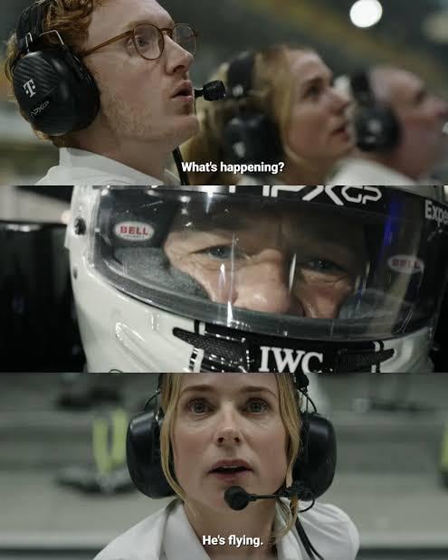 F1 He's Flying Blank Meme Template