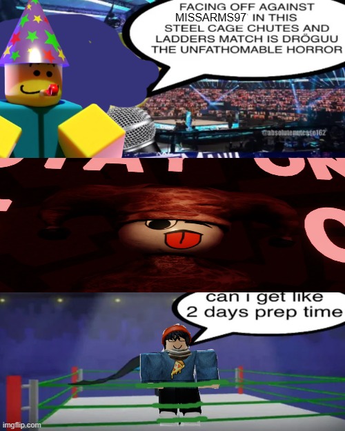 Absolute Rocase | MISSARMS97 | image tagged in regretevator,slimyim,roblox | made w/ Imgflip meme maker