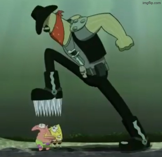 Spongebob Dennis Boot | image tagged in spongebob dennis boot | made w/ Imgflip meme maker