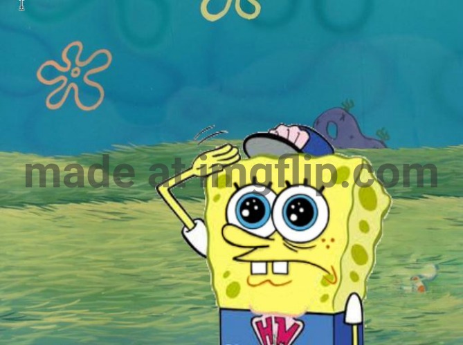 Spongebob salute | image tagged in spongebob salute | made w/ Imgflip meme maker