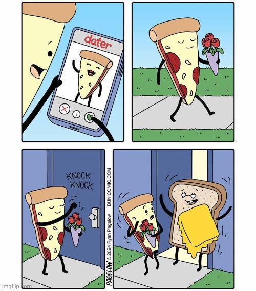 Pizza date | image tagged in date,pizzas,pizza,dater,comics,comics/cartoons | made w/ Imgflip meme maker