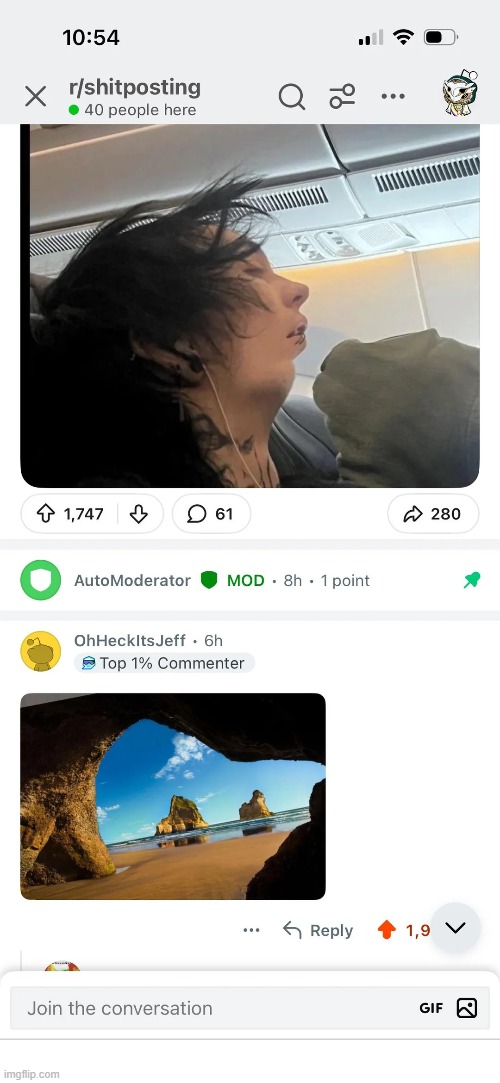 image tagged in head,windows,background,screensaver,beach,cave | made w/ Imgflip meme maker