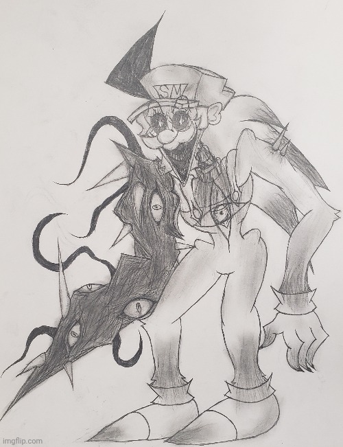 Kolossos if he was owned by Hummer Team | image tagged in horrorbrew,exe,somari,drawing | made w/ Imgflip meme maker