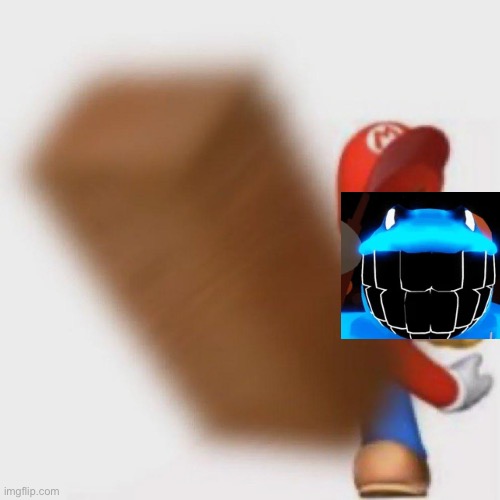 image tagged in mario throws a brick at you | made w/ Imgflip meme maker