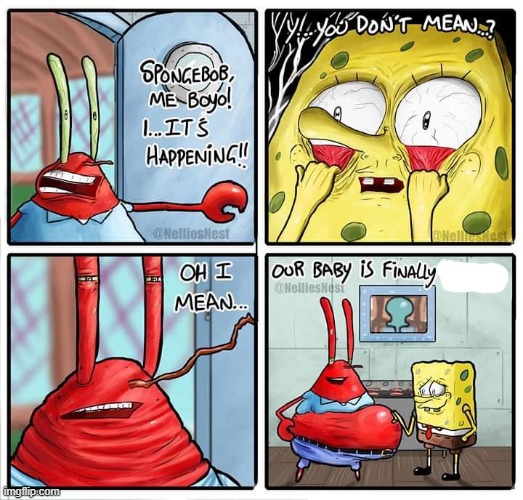 High Quality Our baby is finally _____ Blank Meme Template