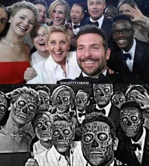 They Live celebs Aliens Blank Meme Template